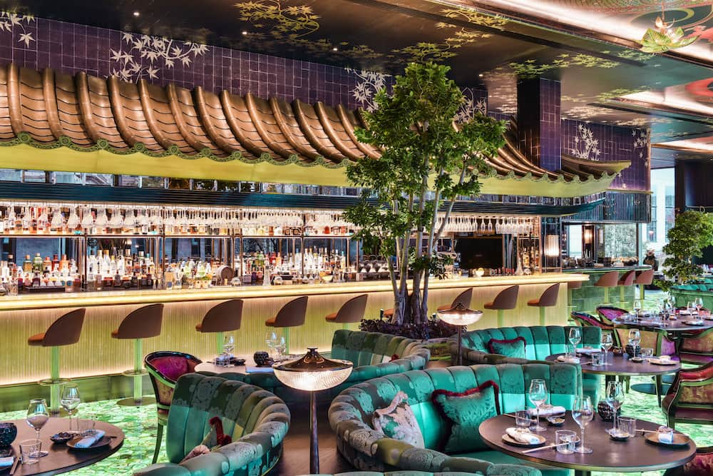 The Ivy Asia St Pauls London restaurant interior with bespoke LED lighting design